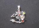 Chakra OM cut stone Pendant